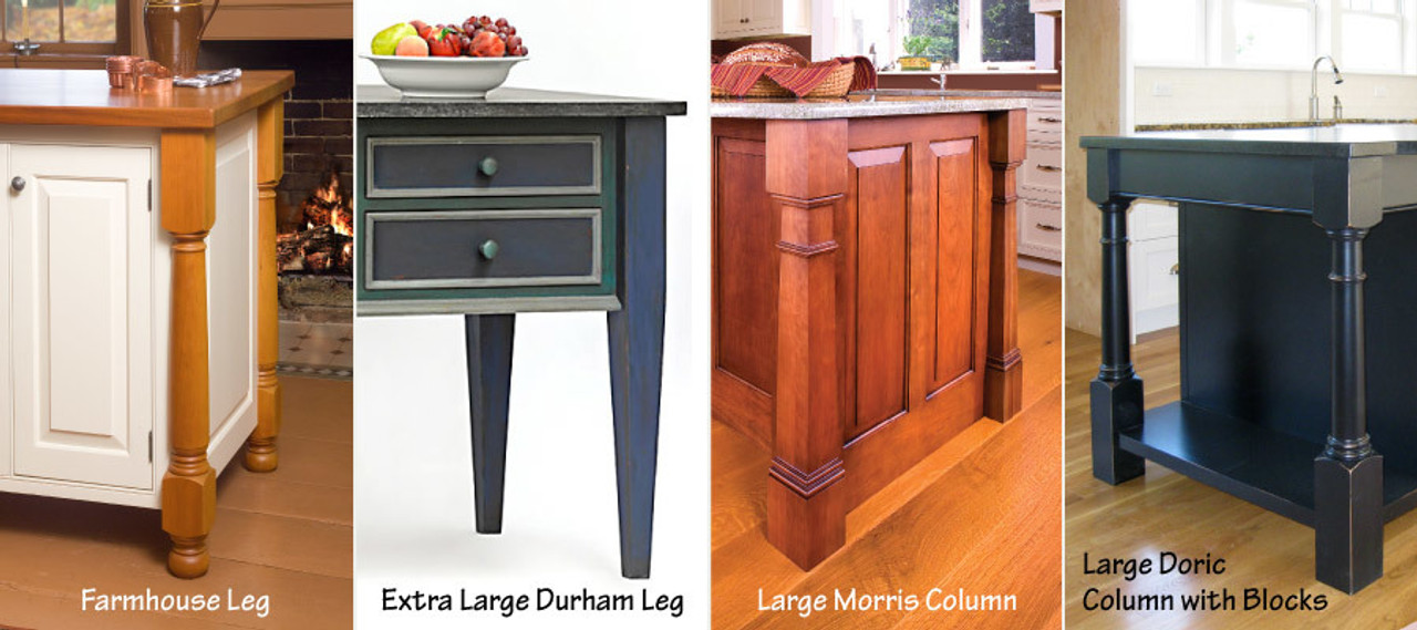 Kitchen Island Legs | 34" - 42"