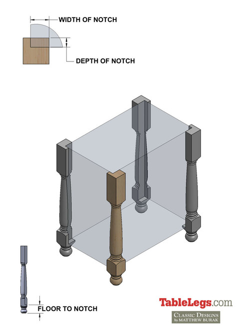 Asymmetrical V Stop Notching - Left