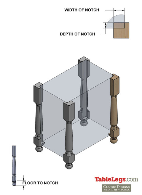 Asymmetrical V Stop Notching - Right